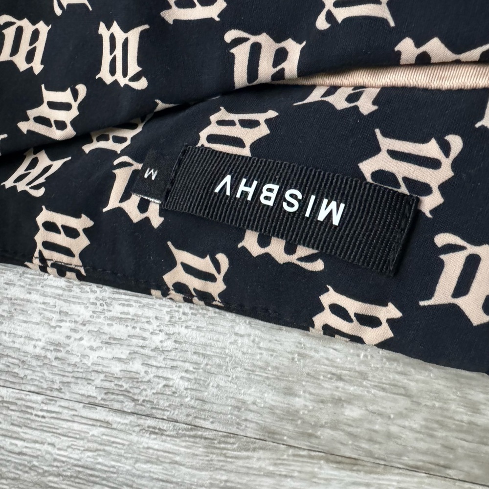 MISBHV Black and Cream Mini Skirt